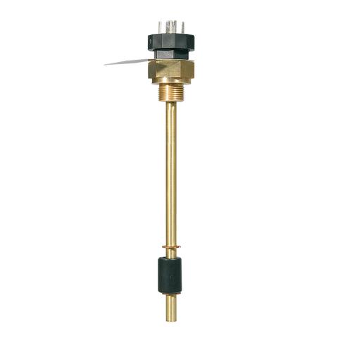 Level switch in brass for Level and temperature monitoring for hydraulic tanks